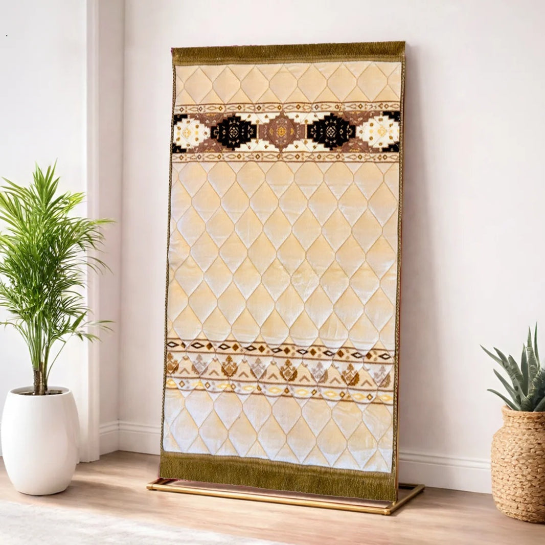 Kids Prayer Mat – Beige Rhombus Shape