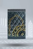 Kids Prayer Mat – Black Single Flower