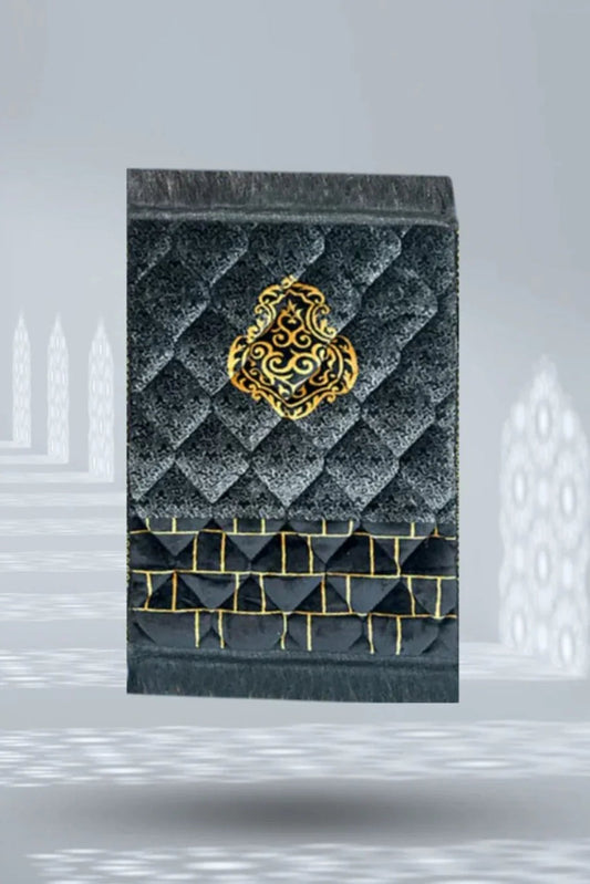 Kids Prayer Mat – Black Ghilaf e Kaaba