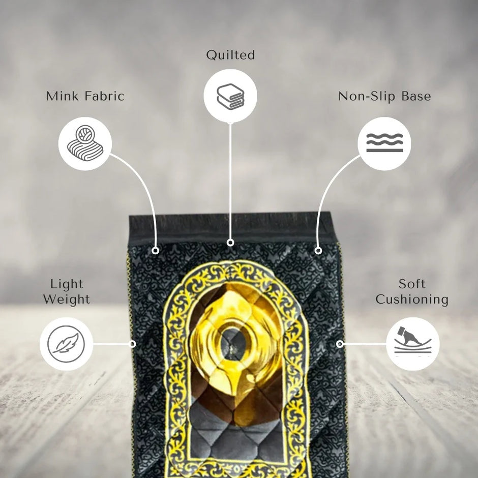 Kids Prayer Mat – Black Hajr e Aswad