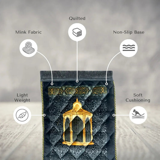 Kids Prayer Mat – Black Maqam e Ibrahim