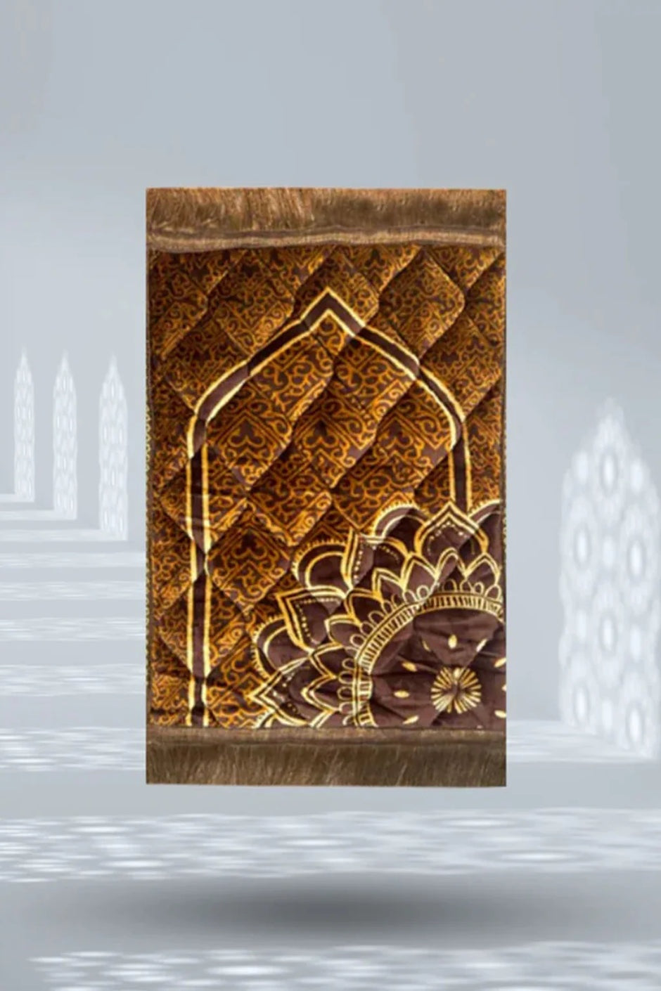 Kids Prayer Mat – Chocolate Brown Single Flower
