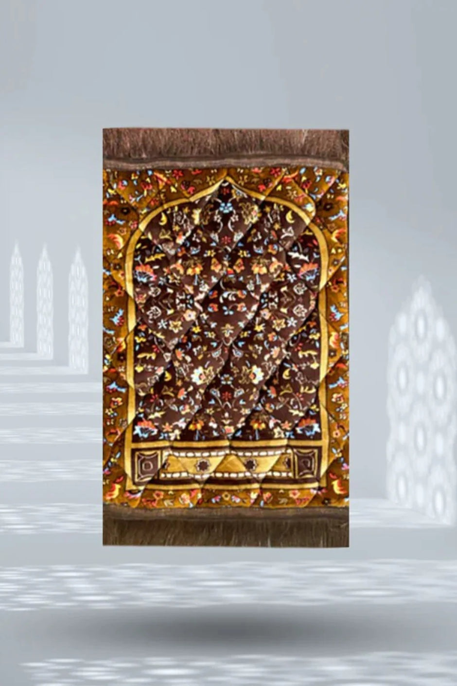Kids Prayer Mat – Chocolate Brown Maqam e Ibrahim