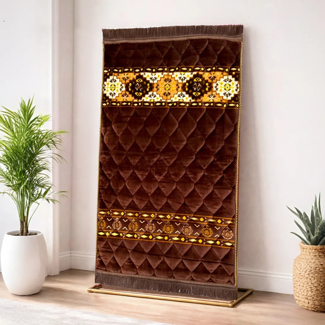 Kids Prayer Mat – Chocolate Brown Rhombus Shape