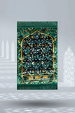 Kids Prayer Mat – Dark Green Leaf Flowers
