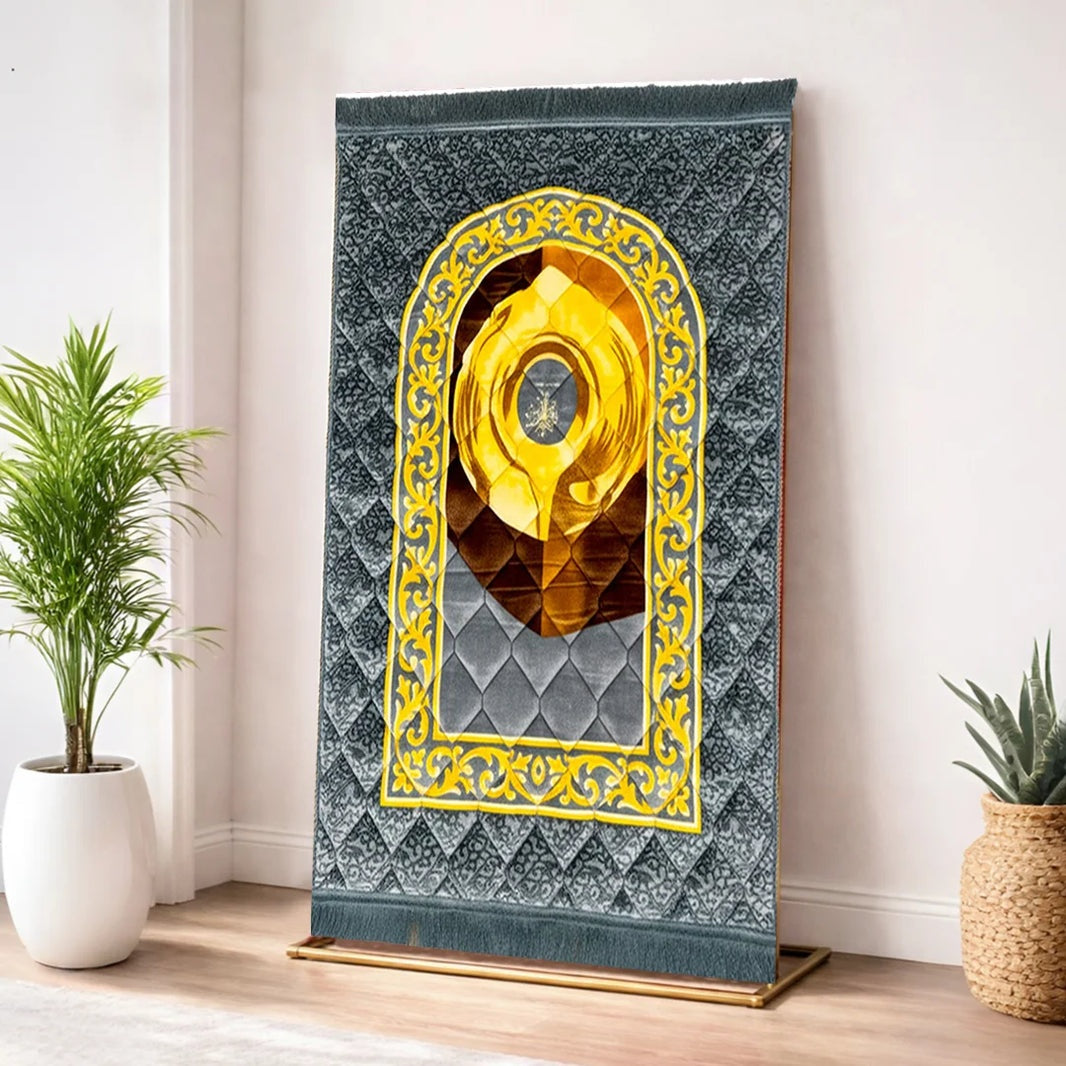 Kids Prayer Mat – Grey Hajr e Aswad