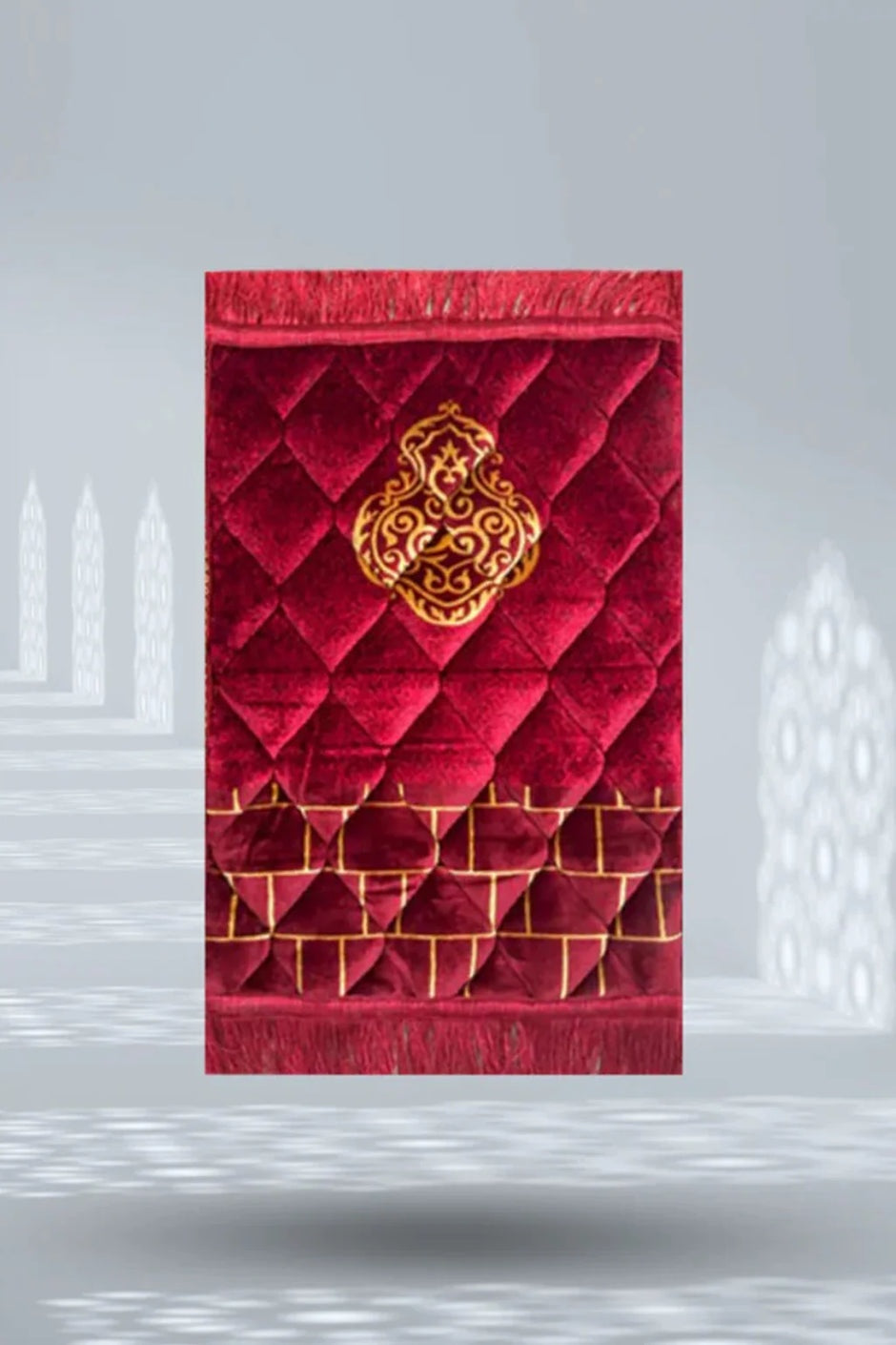 Kids Prayer Mat – Maroon Ghilaf e Kaaba