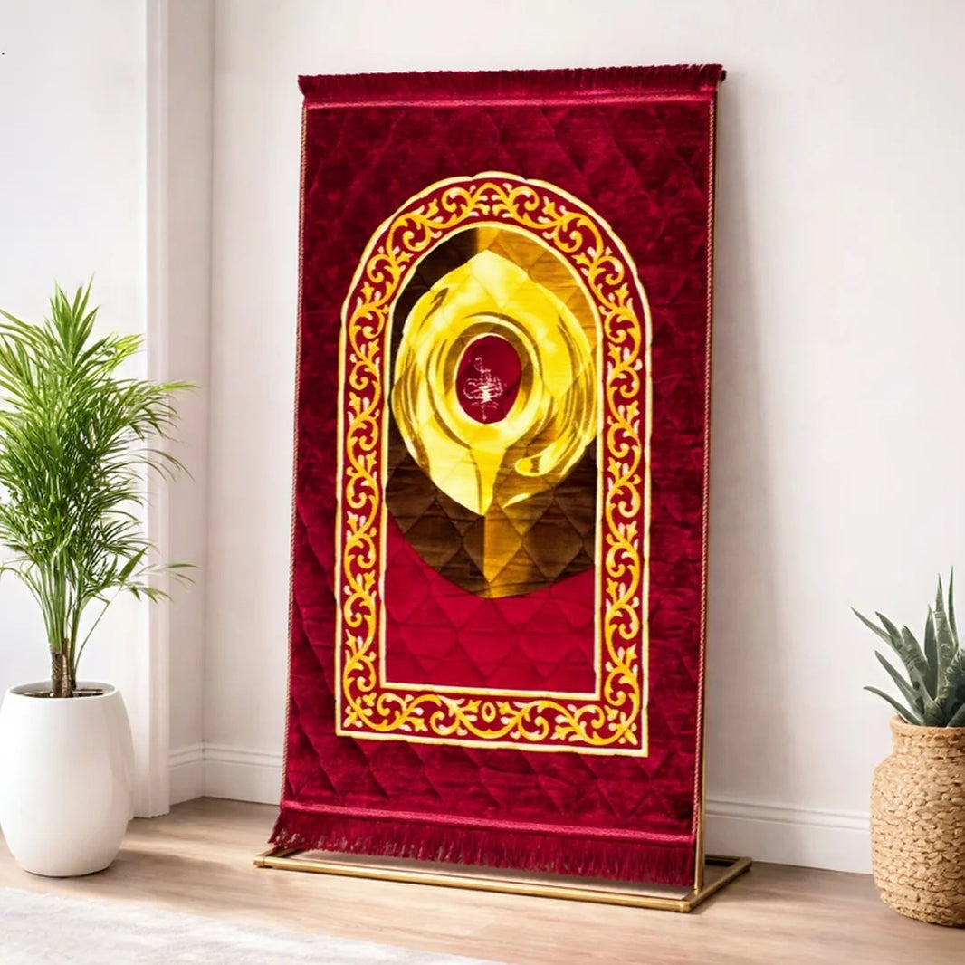 Kids Prayer Mat – Maroon Hajr e Aswad