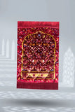 Kids Prayer Mat – Maroon Leaf Flowers