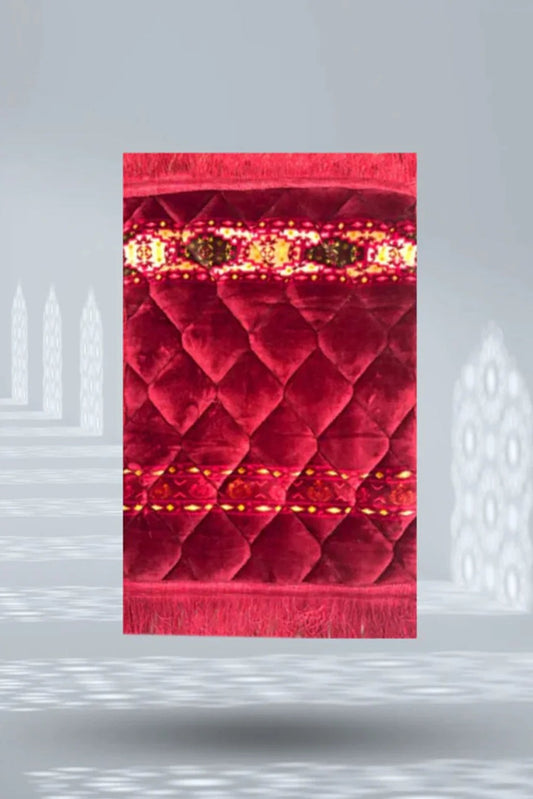 Kids Prayer Mat – Maroon Rhombus Shape