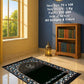 Lite Series Black prayer mat, assorted pattern example 29