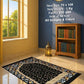 Lite Series Black prayer mat, assorted pattern example 30