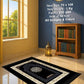 Lite Series Black prayer mat, assorted pattern example 7