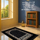 Lite Series Black prayer mat, assorted pattern example 8