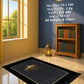 Lite Series Black prayer mat, assorted pattern example 9
