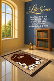 Lite Series Chocolate Brown prayer mat, assorted pattern example 46