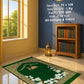 Lite Series green prayer mat with floral border
