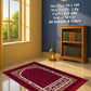 Lite Series Maroon prayer mat, assorted pattern example 62