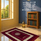 Lite Series Maroon prayer mat, assorted pattern example 63